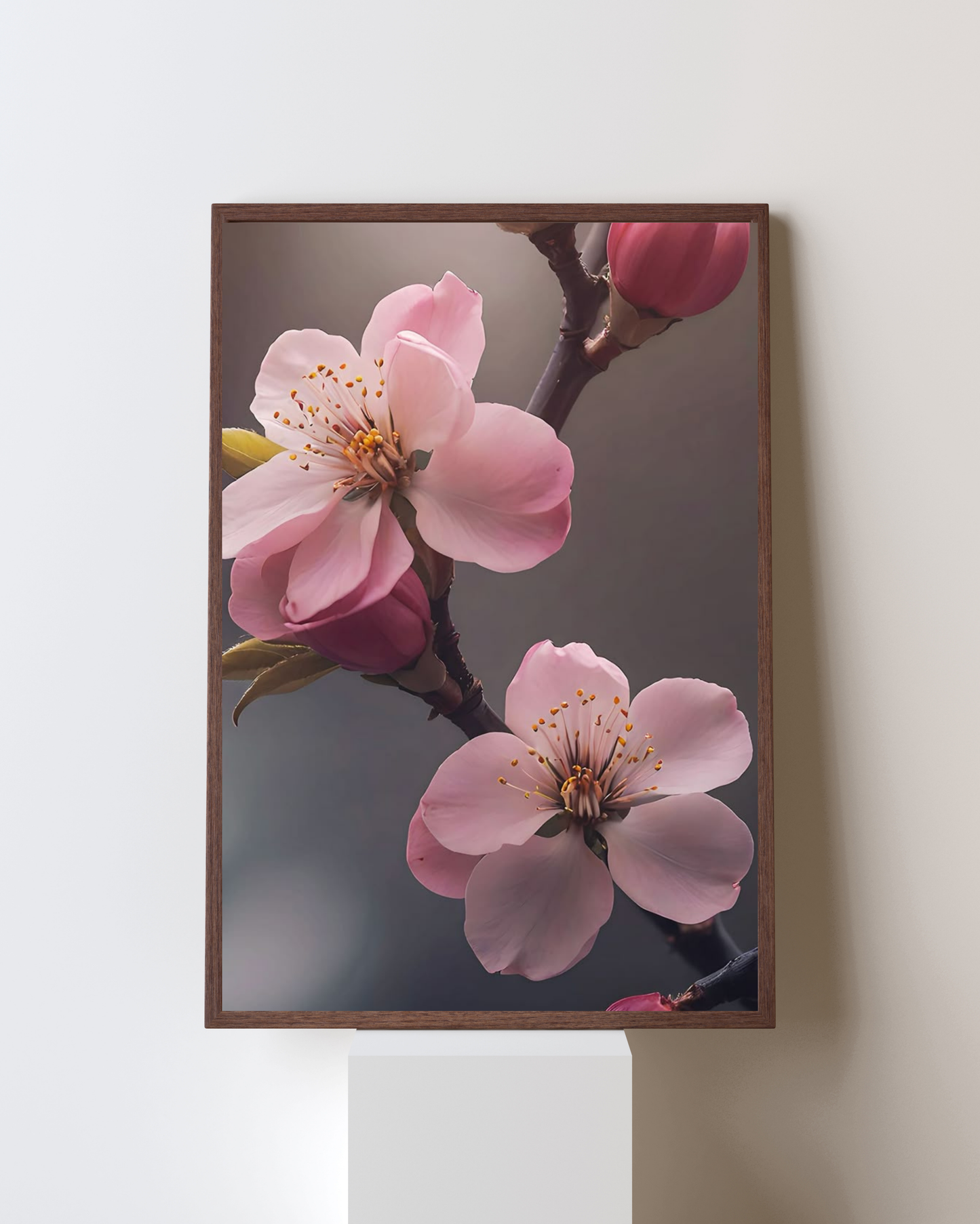 Blooming Frame – Sakura Serenity Wall Art | Elegant Pink Blossom Decor