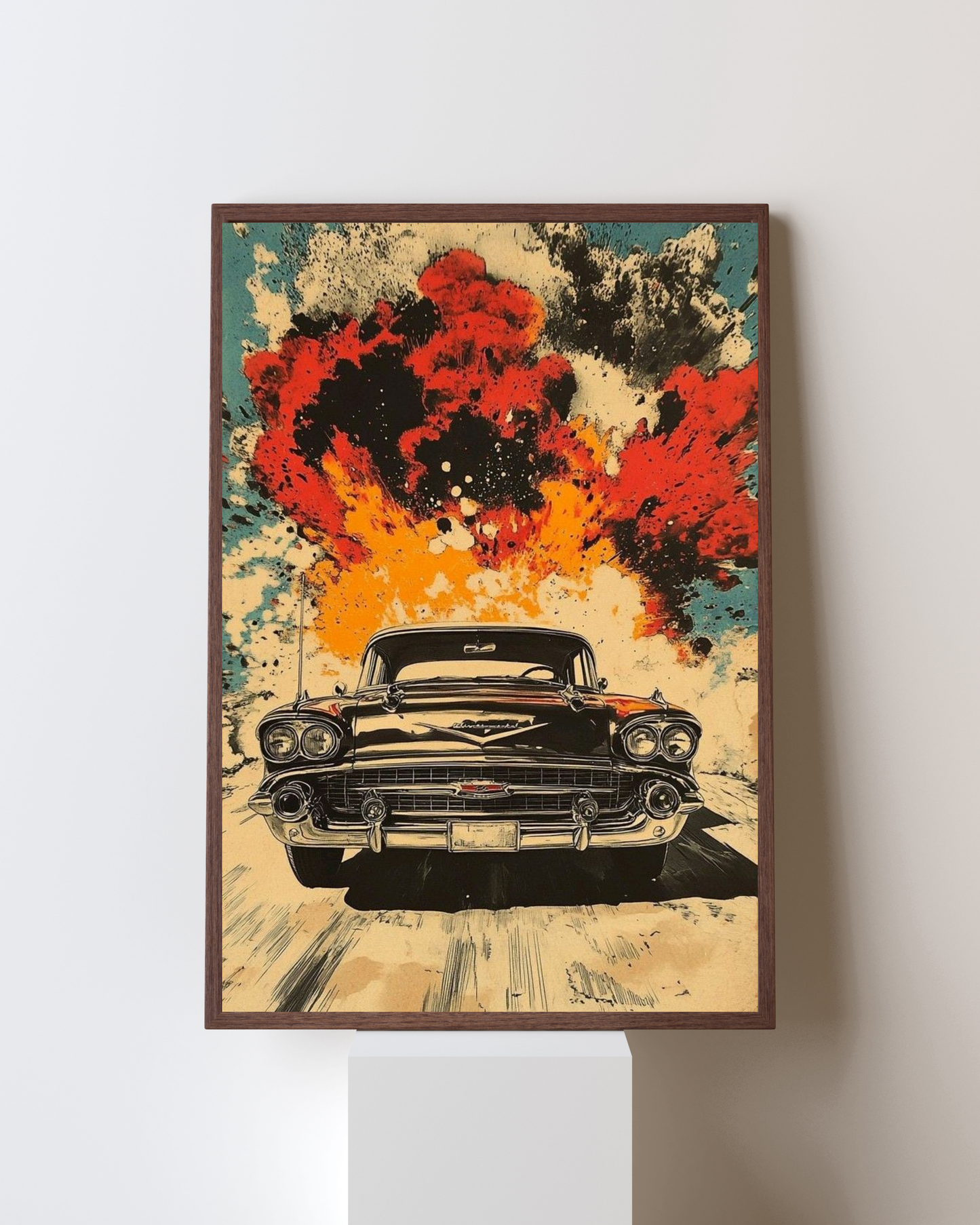 Vibrant Pop Sneakers Art Frame