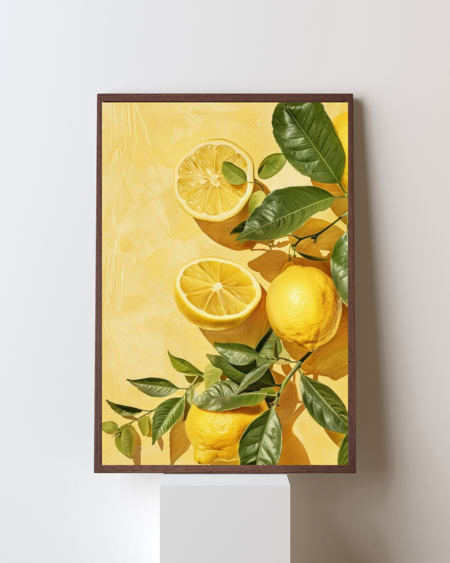 Fresh Lemon Wall Frame – Vibrant Kitchen & Home Decor