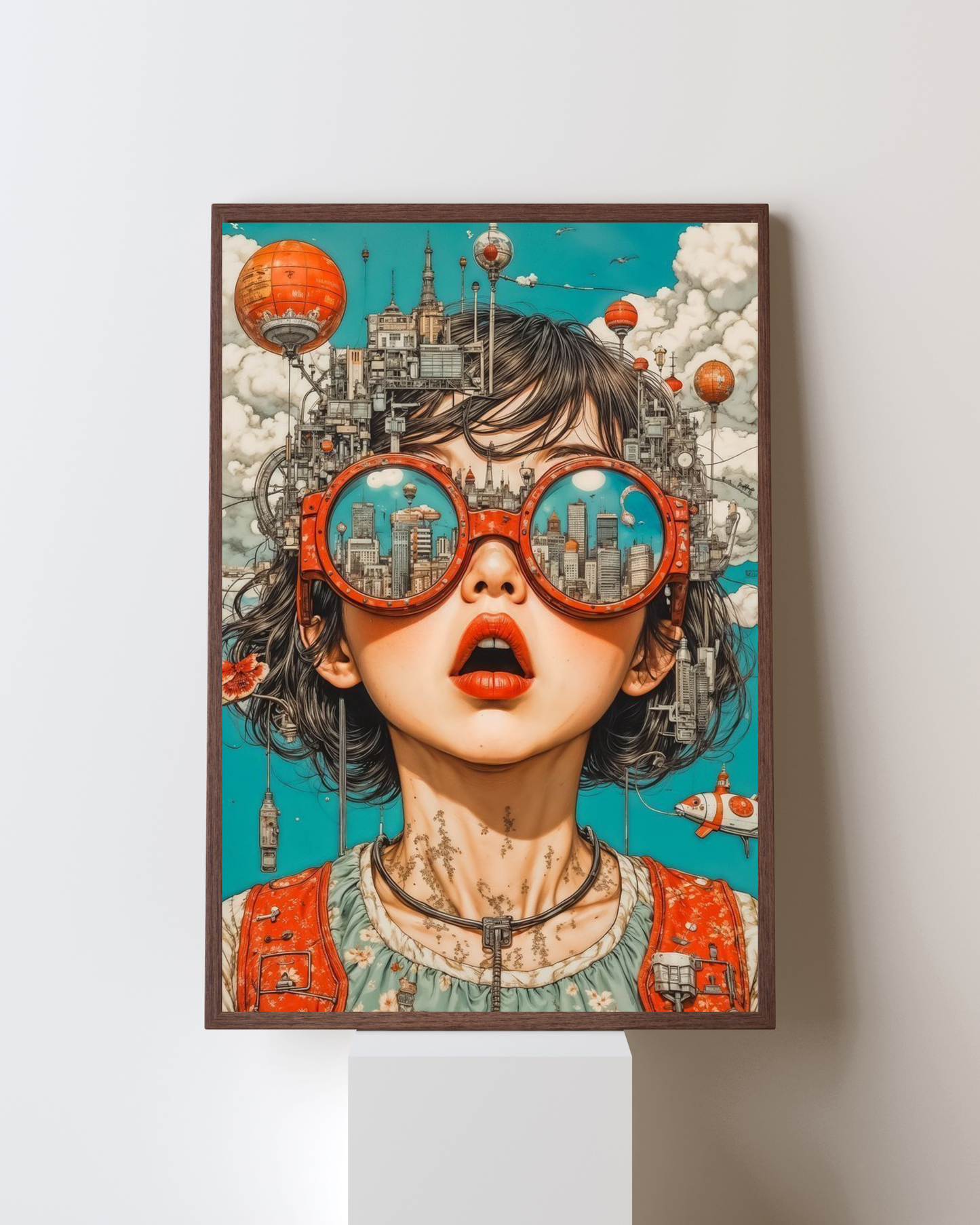 Dreamscape City Vision Pop Art Frame