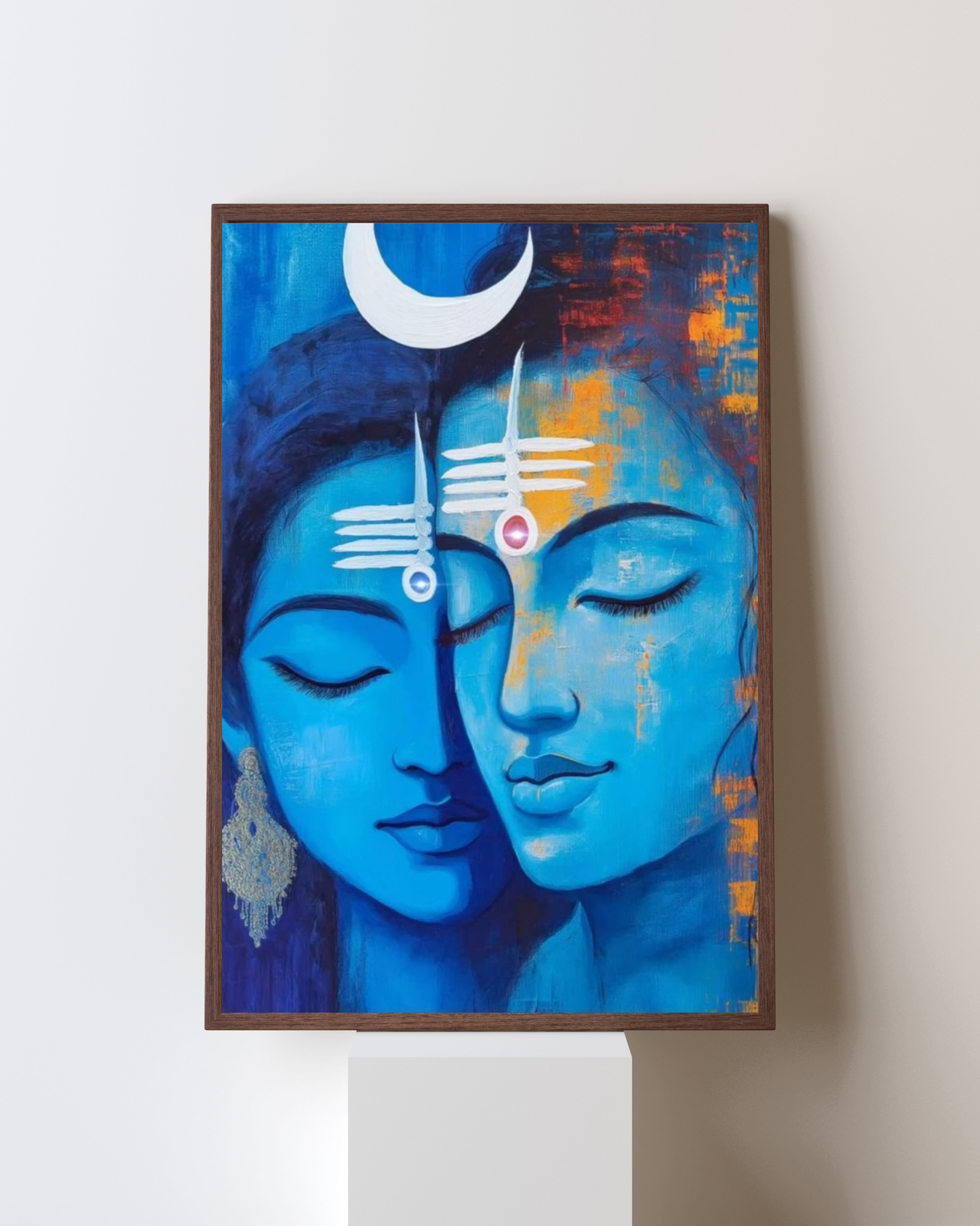 Eternal Union – Lord Shiva & Parvati Devotional Framed Art