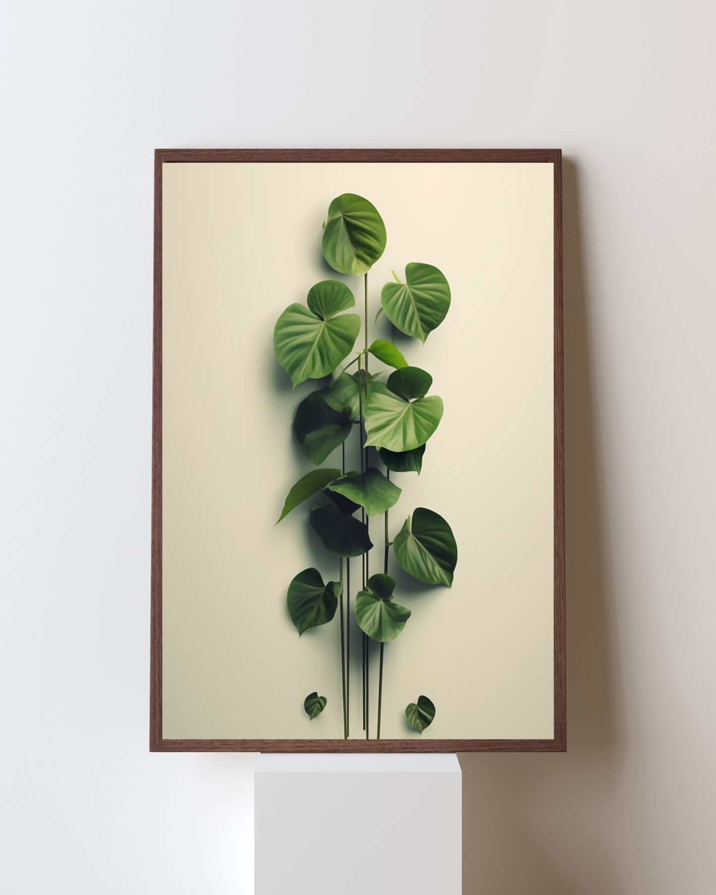 Verdant Grace – Minimal Botanical Wall Art Frame