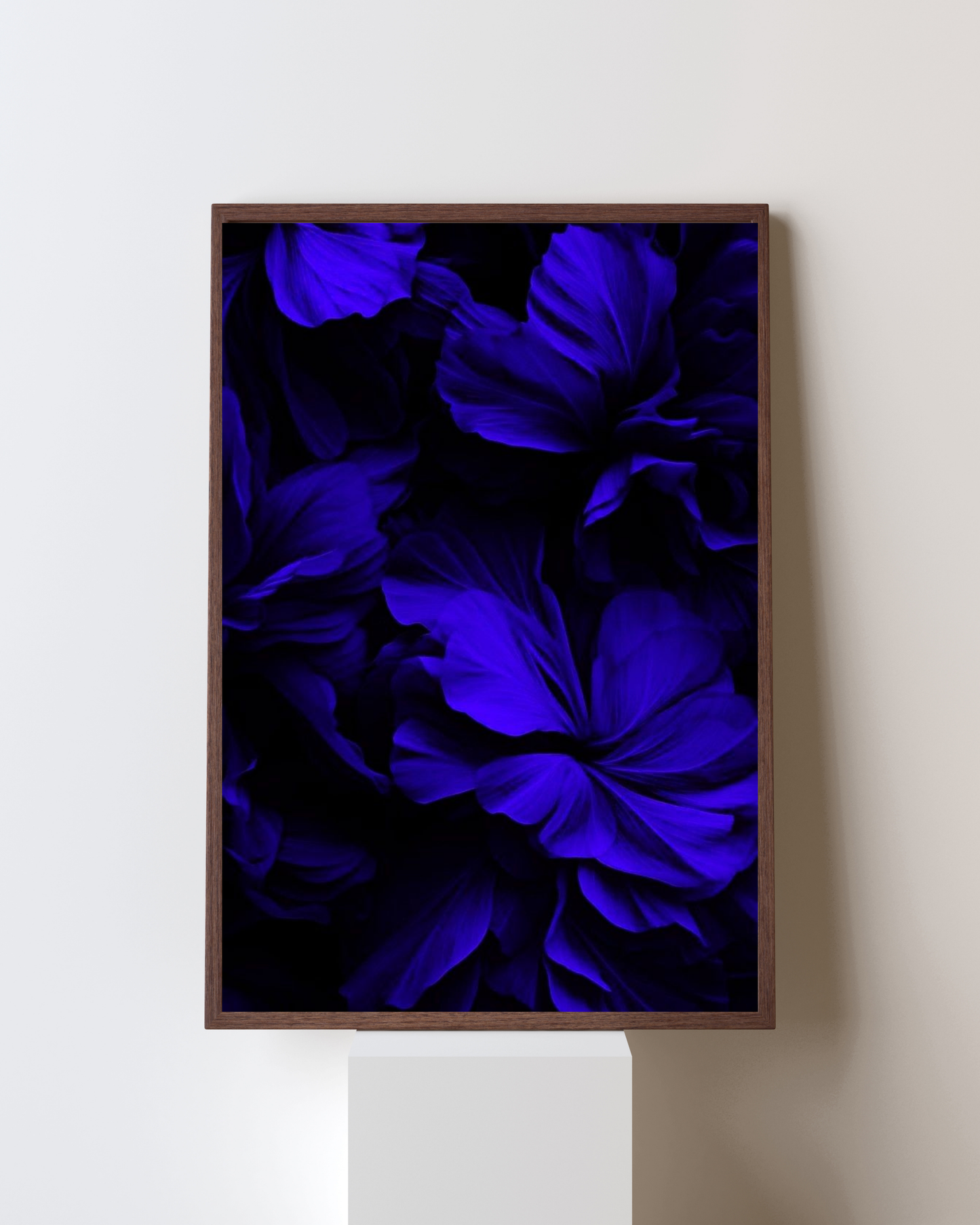 Blooming Frame – “Midnight Bloom” Abstract Floral Wall Art
