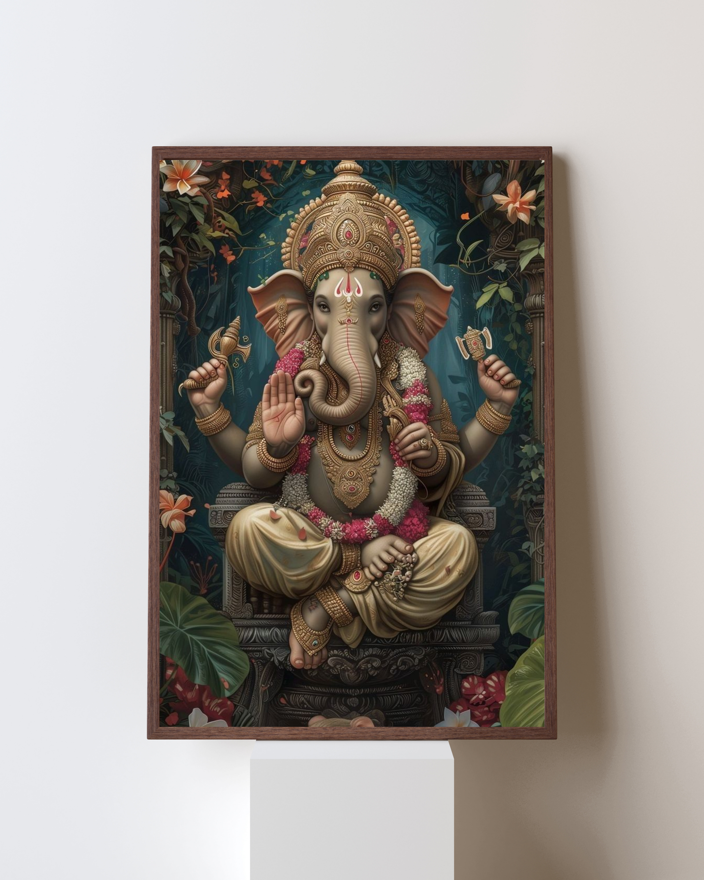 Divine Grace – Traditional Lord Ganesha Wall Art