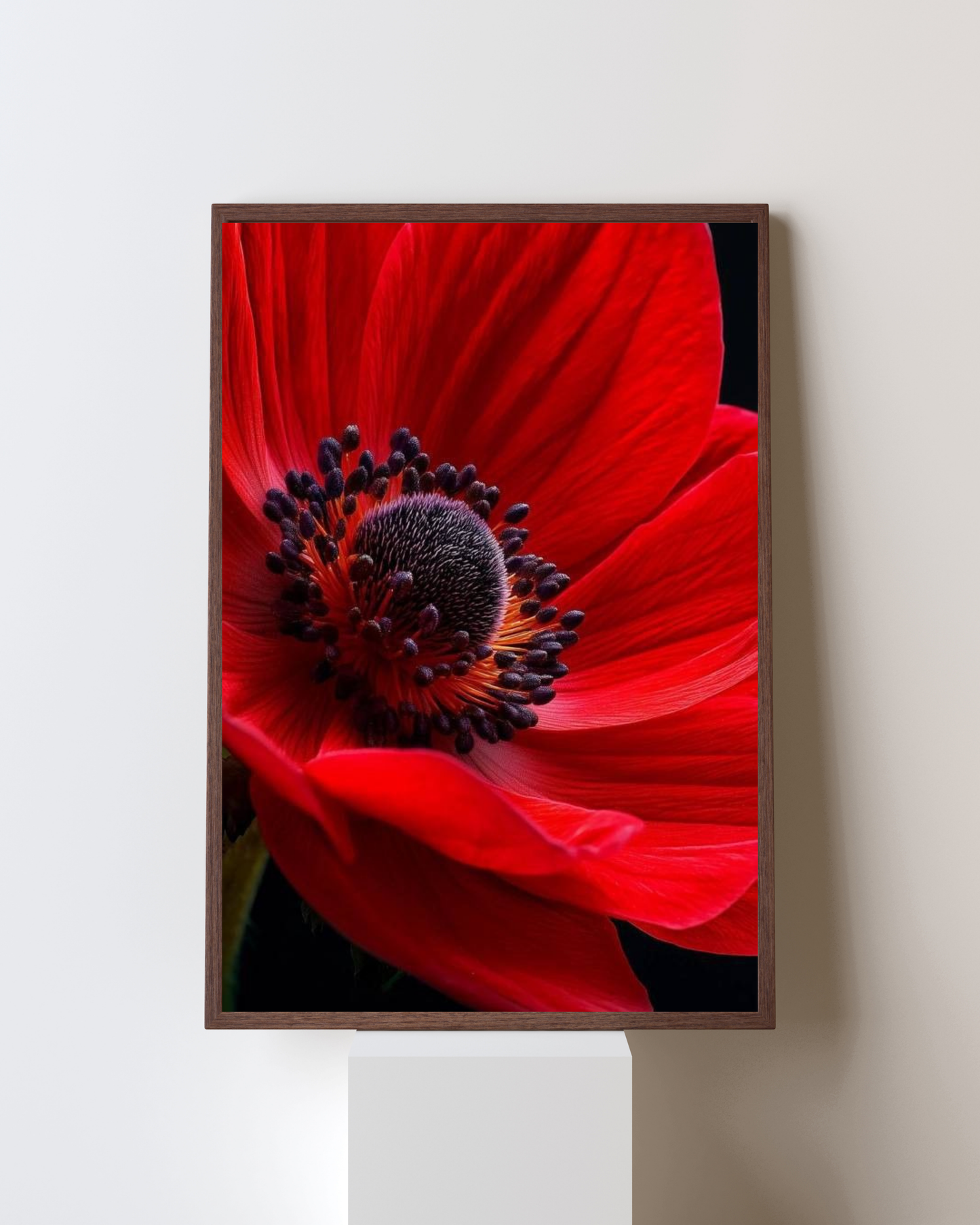 Blooming Frame – “Crimson Pulse” Wall Art