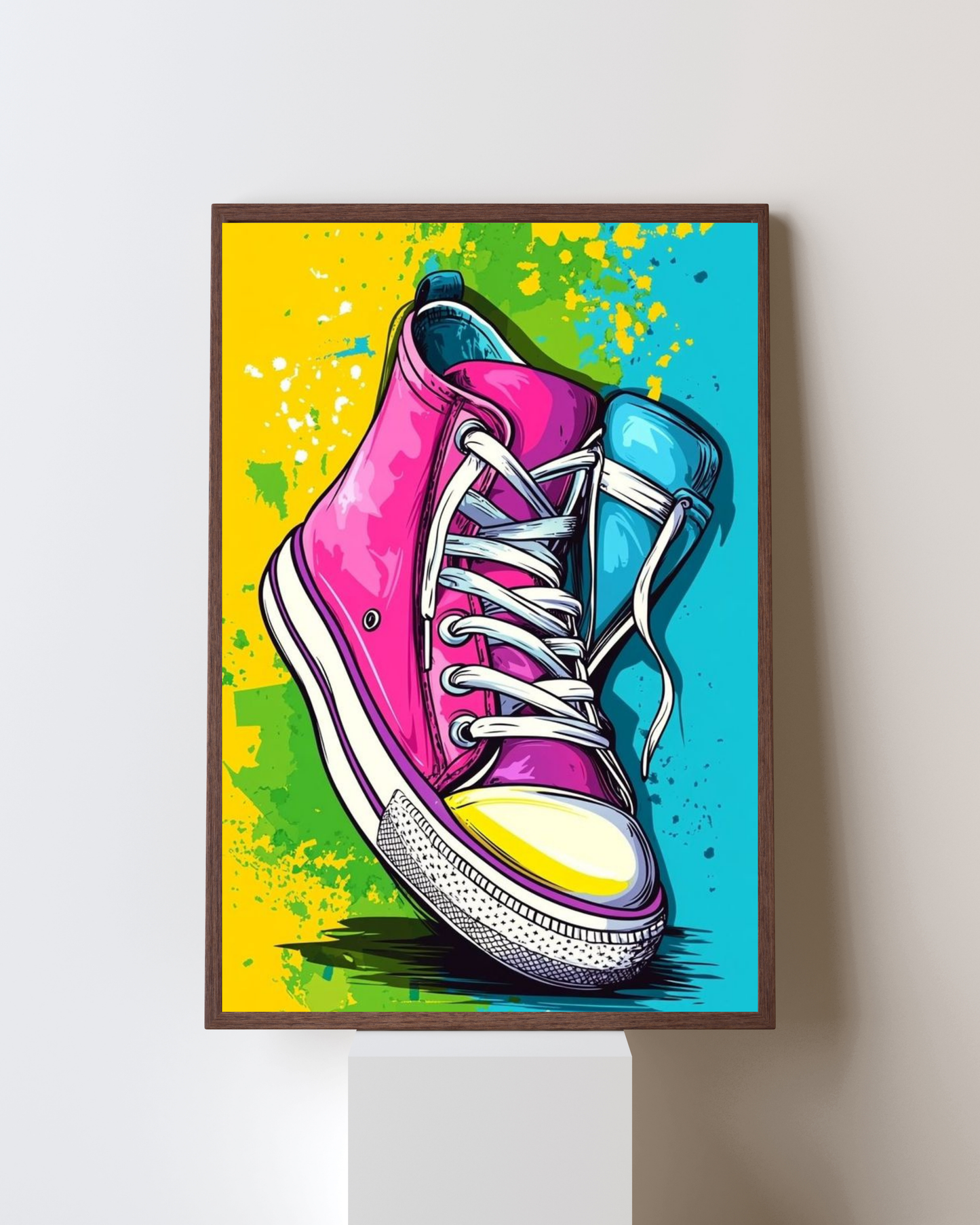 Urban Kicks Pop Art Wall Frame