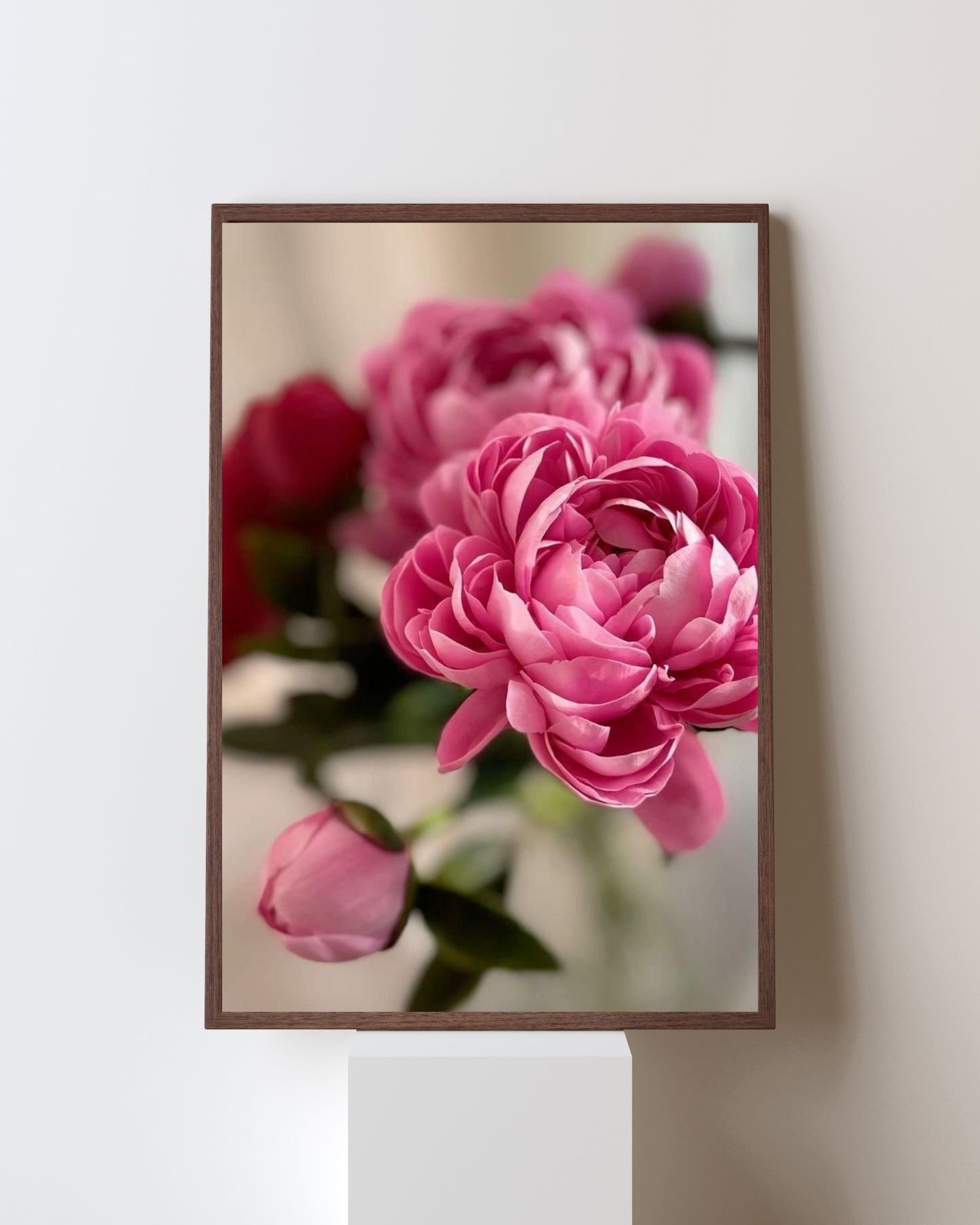 Blooming Frame – Blush Reverie Floral Wall Art | Romantic Botanical Decor