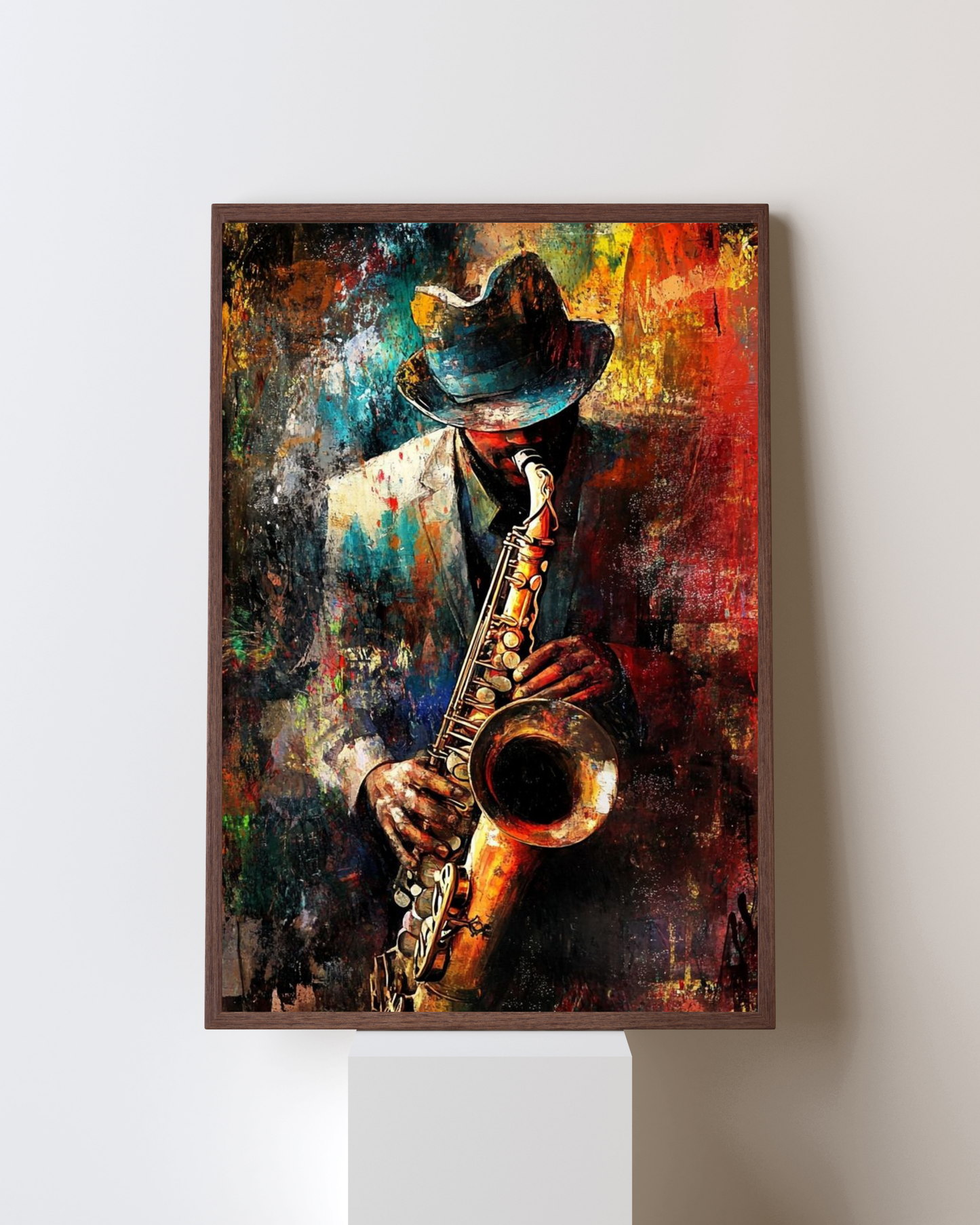 Vibrant Street Sneaker Art Frame