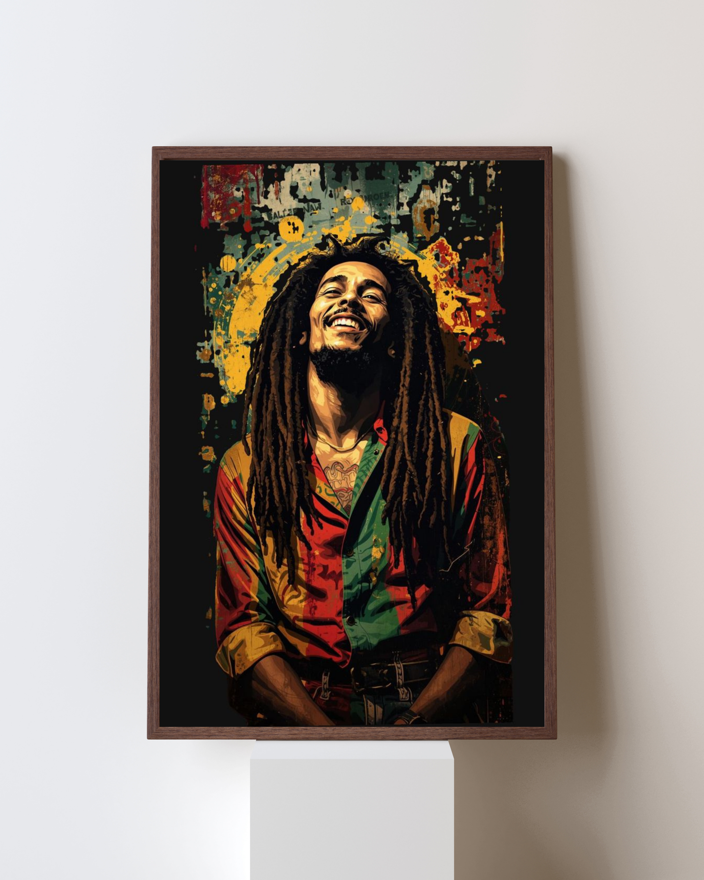 Reggae Soul – Vibrant Bob Marley Pop Art Frame