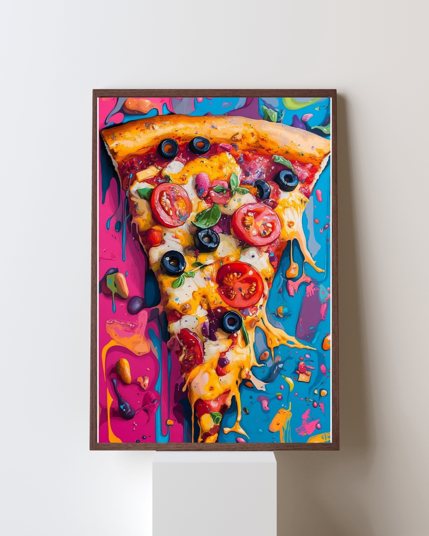 Vibrant Retro Sneakers Pop Art Frame