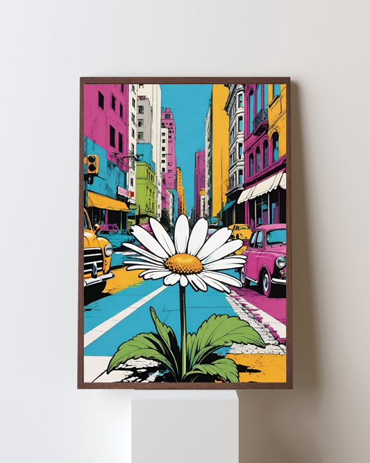 Bloom in the City” – Pop Art Street Vibes