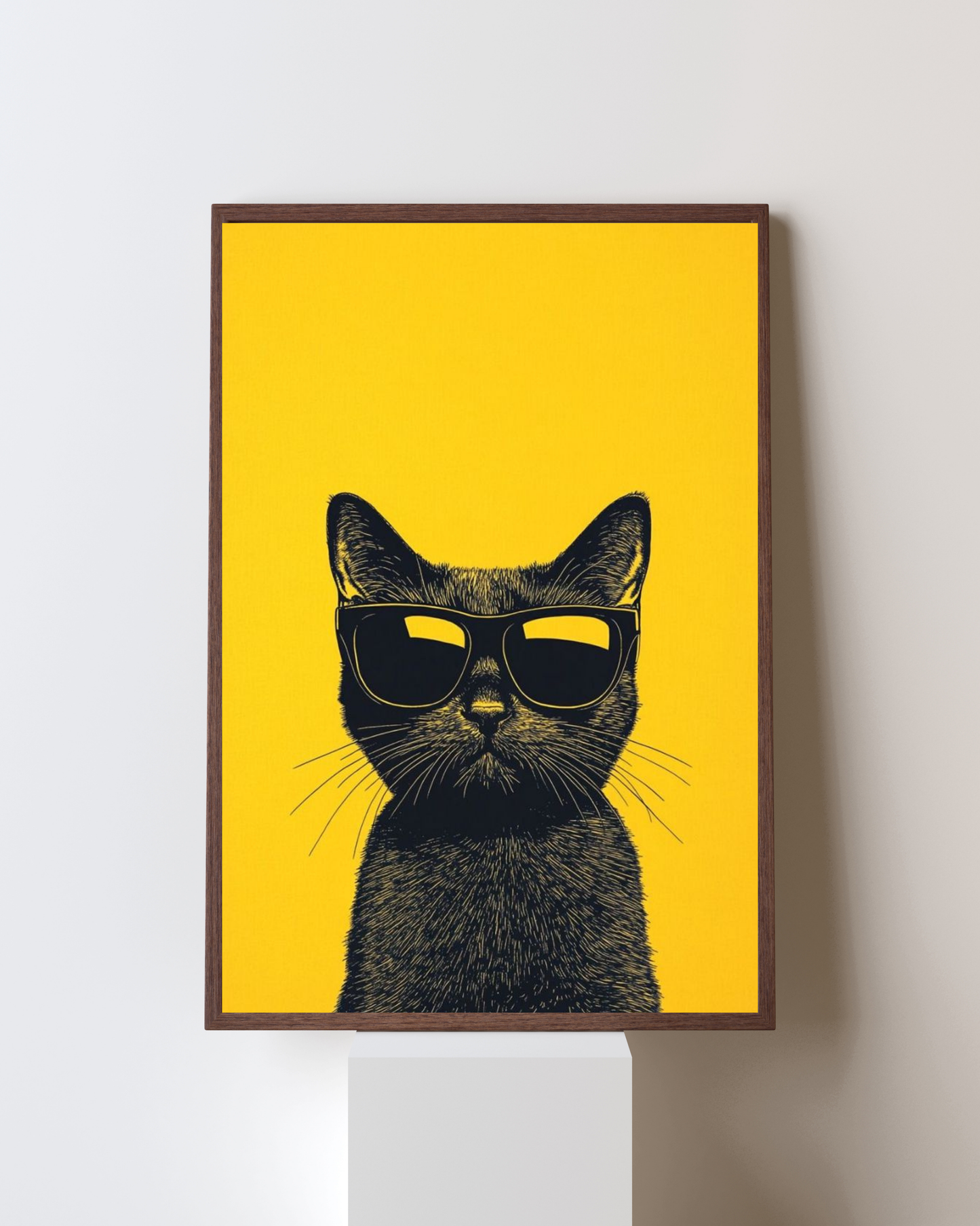 Cool Cat – Minimal Pop Wall Frame
