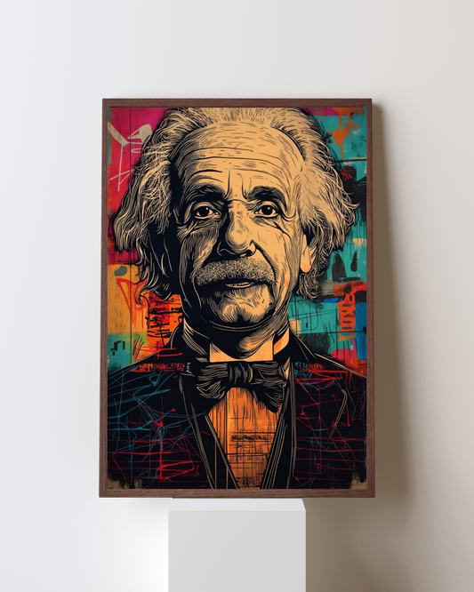 The Genius – Modern Pop Portrait Wall Frame