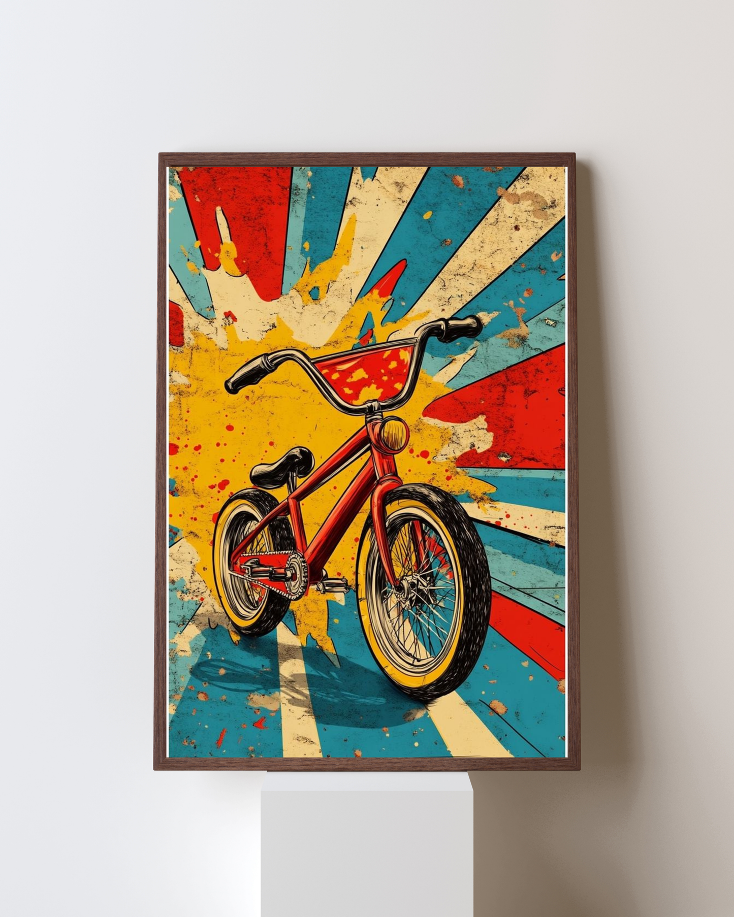Freedom Ride – Retro Pop Bicycle Wall Frame