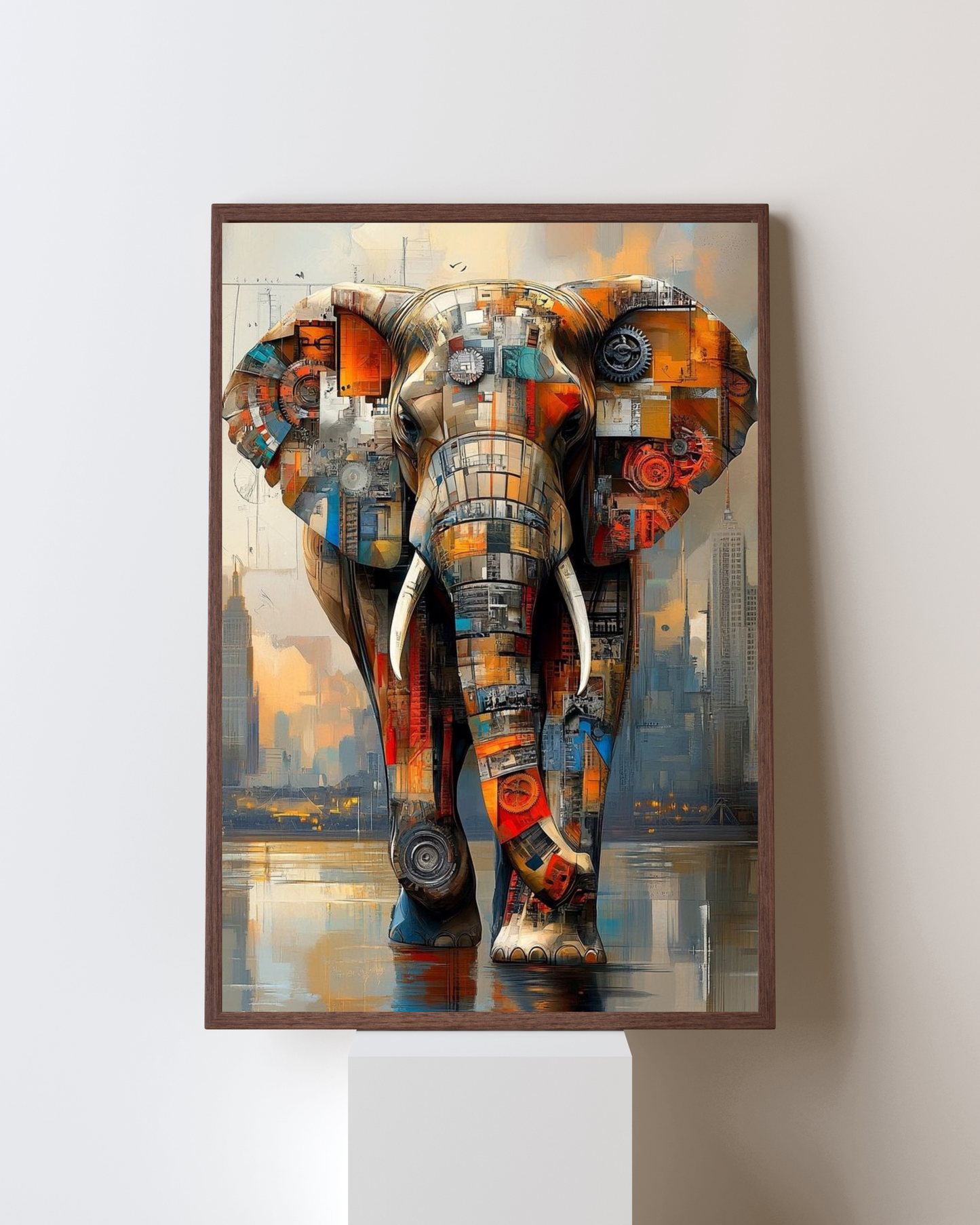Urban Tech Elephant – Pop Culture Art Frame