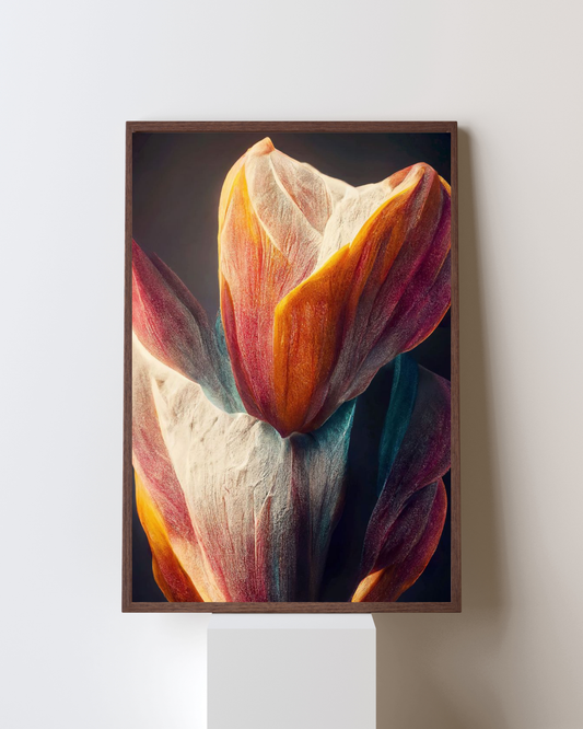 Blooming Frame – Radiant Bloom Floral Wall Art | Abstract Nature-Inspired Aesthetic Decor