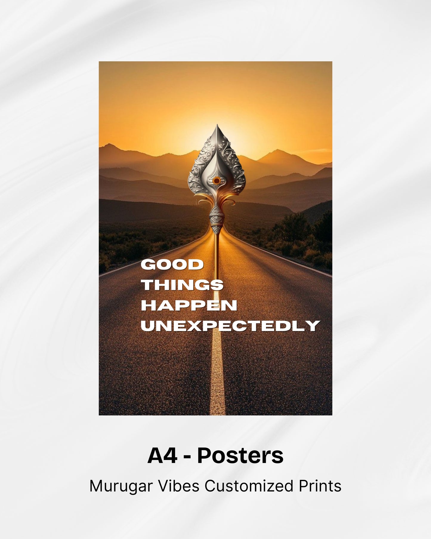 Murugar Vibes A4 Posters Combo – Set of 6 Divine Motivational Prints