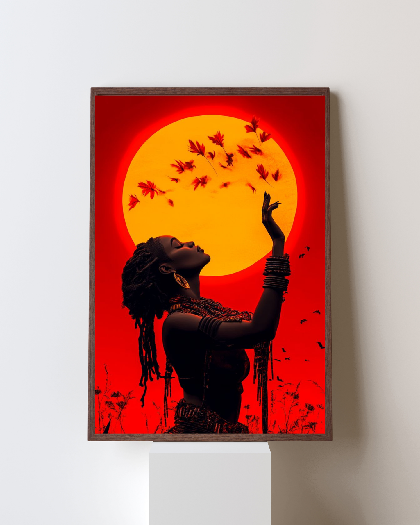 Sun Goddess – Vibrant Afro-Art Pop Culture Frame