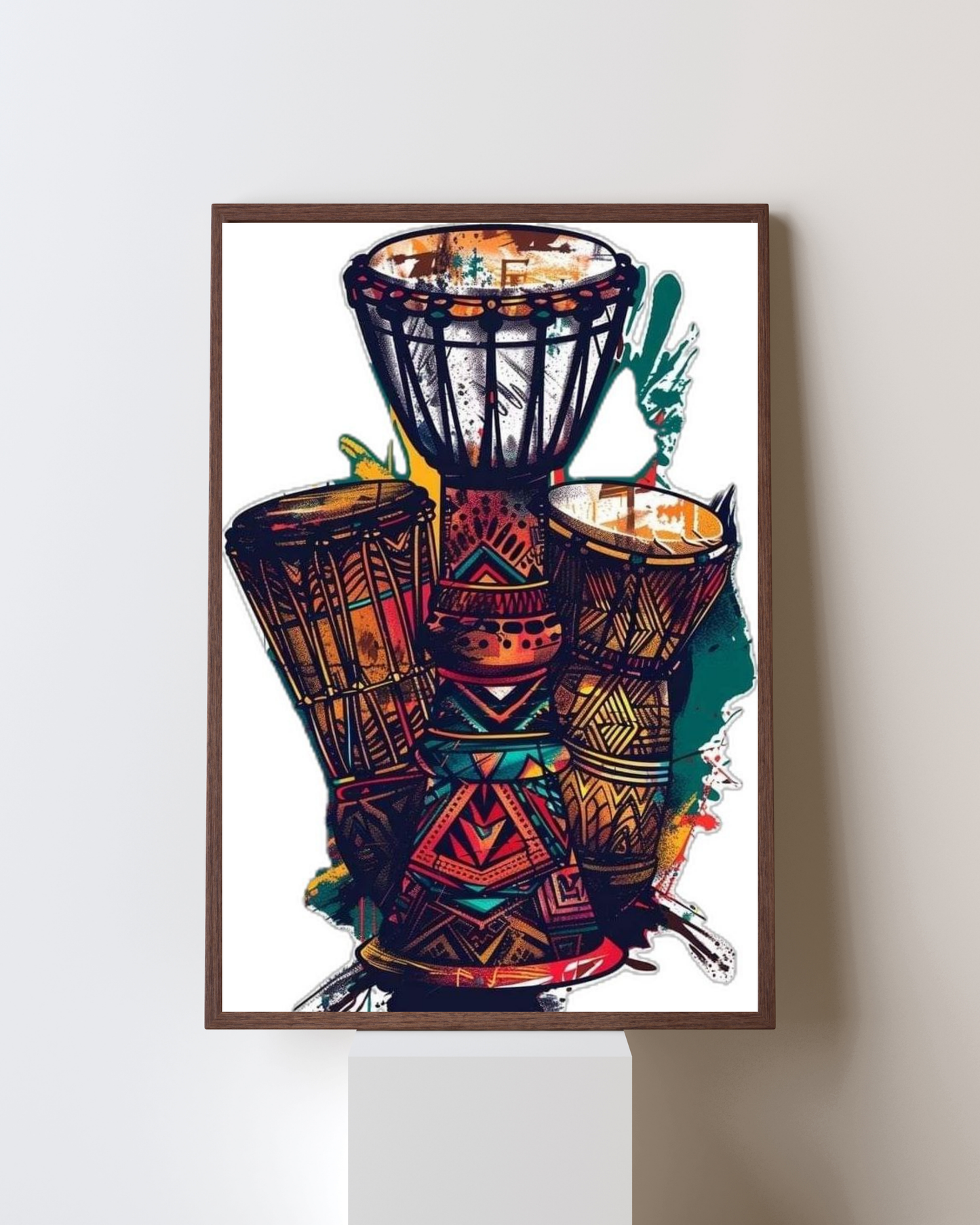 Tribal Drums Pop Art Frame