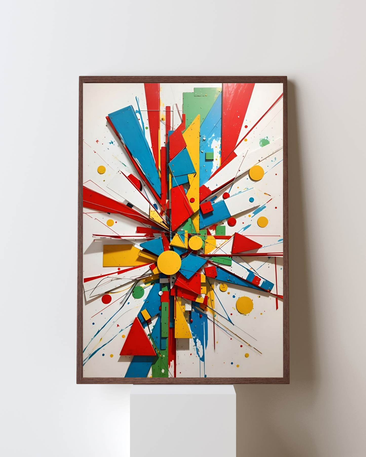 Geometric Burst – Modern Pop Culture Art Frame