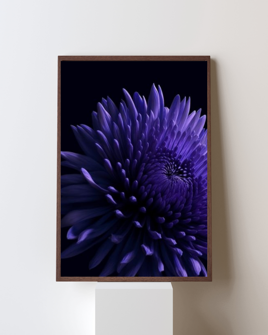 Blooming Frame – “Midnight Bloom” Floral Wall Art