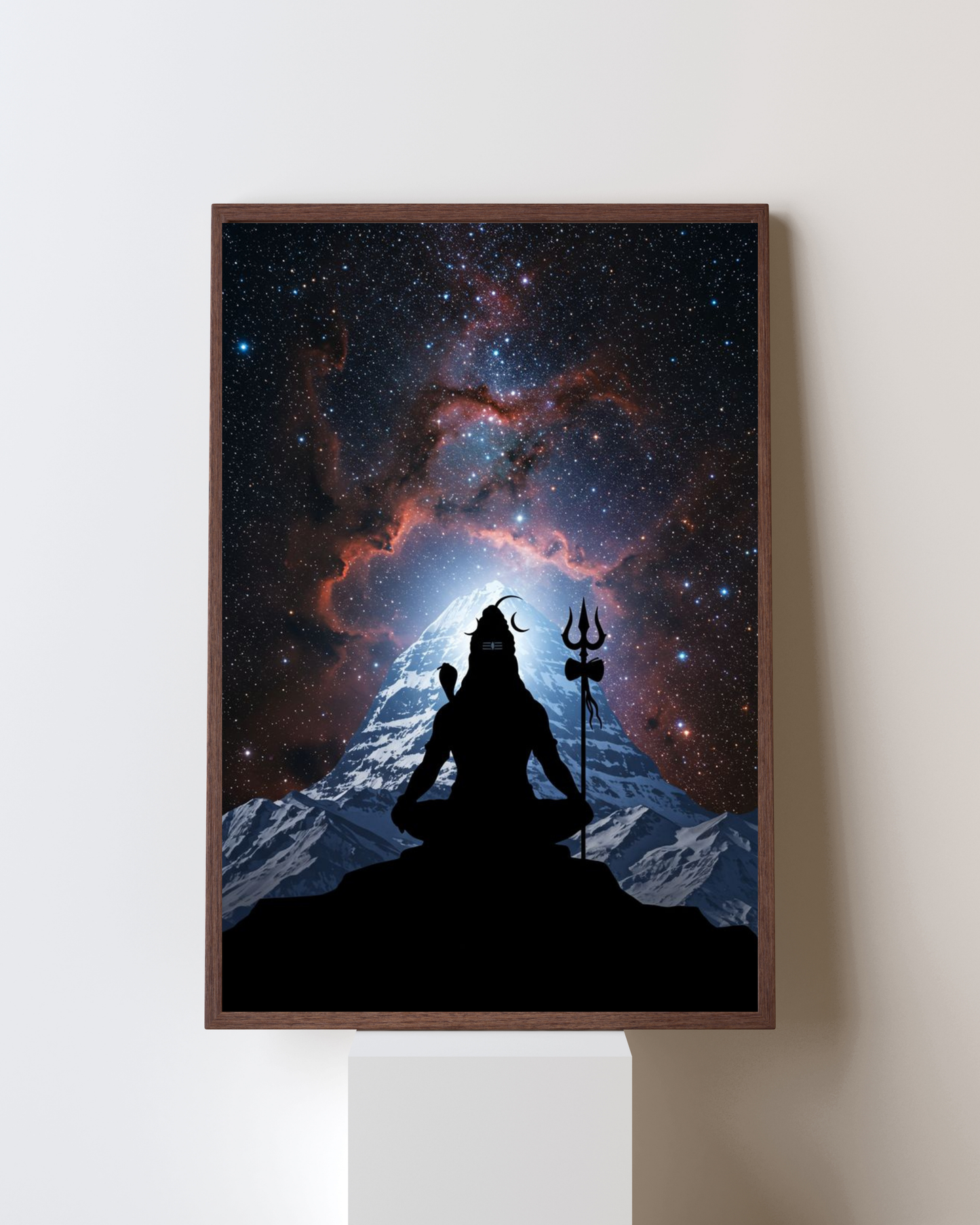Cosmic Meditation – Lord Shiva with Mount Kailash Under the Stars