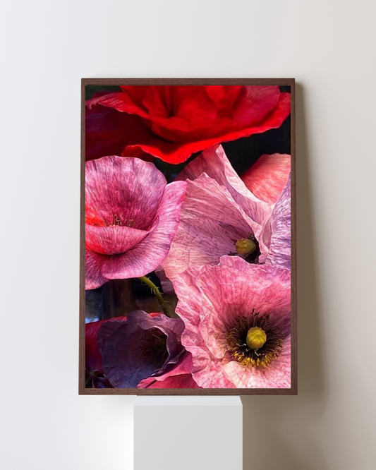 Blooming Frame – “Petal Symphony” Floral Wall Art
