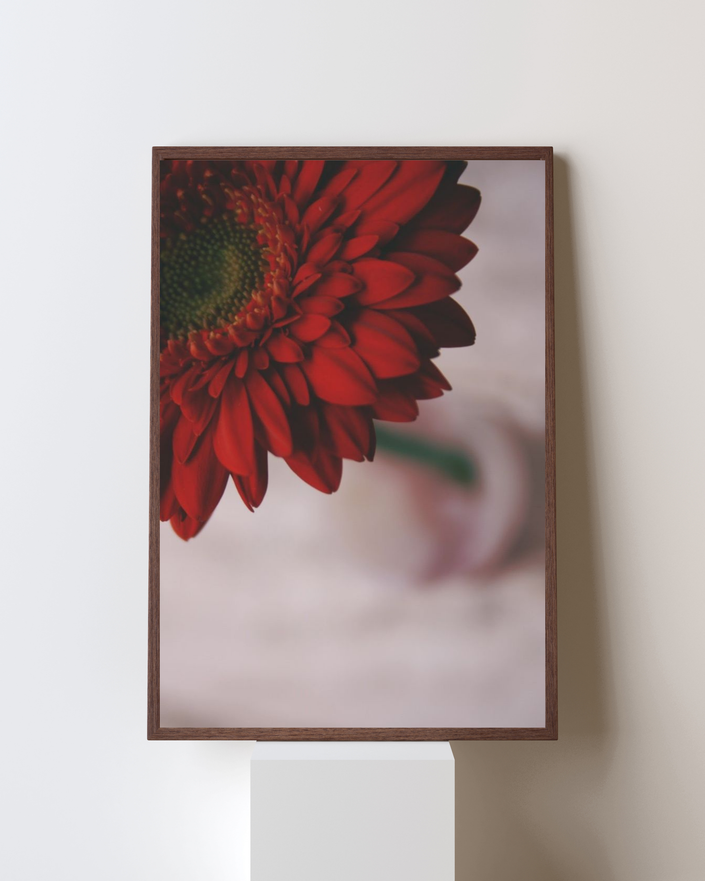 Blooming Frame – “Crimson Grace” Floral Wall Art