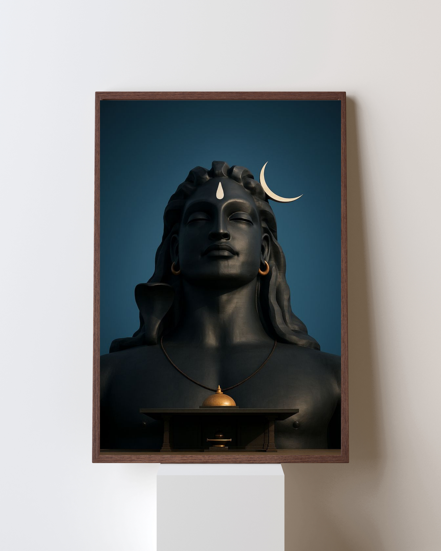 Adiyogi Grace – The Eternal Lord Shiva Framed Wall Art