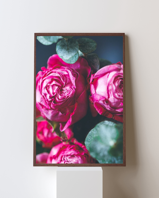Blooming Frame – “Velvet Whisper” Wall Art